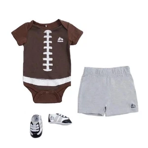 Fußball Body, RBX Baby 3-teilig (3-6 Monate) - Shorts, Schuhe UVP 28 $ Reebok - Bild 1 von 1