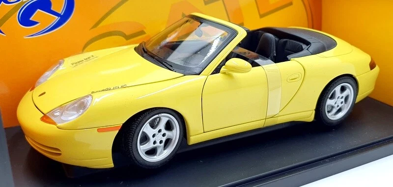 Gate 1/18 Scale Diecast 01054 - Porsche 966 Carrera Cabriolet - Yellow - Image 1 of 4