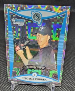 2008 Bowman Chrome Prospects X-Fractor #BCP140 Hector Correa Rookie /250 Marlins