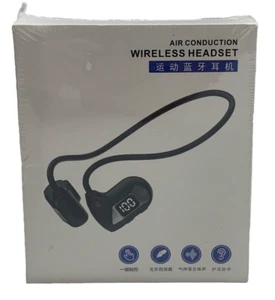 Open Ear Headphones Wireless Bluetooth Air Conduction Earbud 5.3 Black - Picture 1 of 6