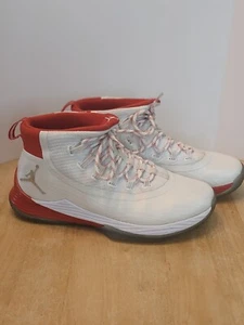 JORDAN ULTRA FLY 2 SHOES "HISTORY OF FLIGHT" COLORWAY SZ12 MENS RED/WHITE - Picture 1 of 9