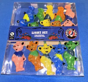 Kurt S. Adler 11,5' UL 10-Light Grateful Dead Dancing Bears Light Set GD9141 - Foto 1 di 10
