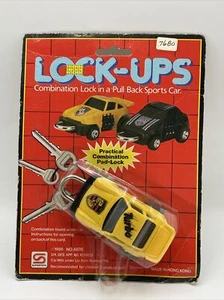 SUPERTOYS LOCK-UPS COMBINATION LOCK CAR SEALED ON CARD 1986 Porsche - Picture 1 of 6