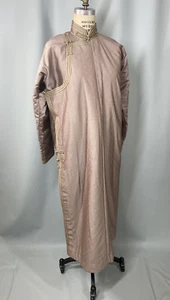Vintage Quilted Robe Japanese Asian Hanbok SIZE LARGE insulated warm handmade - Picture 1 of 11