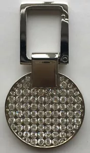 3 X ROUND SHAPE CRYSTAL KEY HOLDER (3 PIECES PER PACK) - Picture 1 of 5