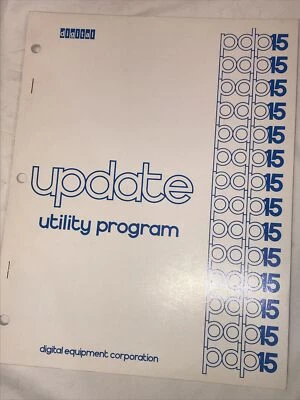 DEC / Digital Equipment Corp PDP-15 Update Utility Program Manual - Image 1 of 4
