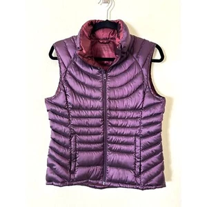 Bernardo Packable Goose Down Puffer Vest Women's S Purple Outdoor - Picture 1 of 11