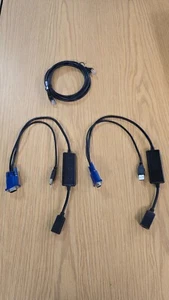 2x USB KVM IP POD SIP DELL 0UF366 09CKJ5 4161DS 2160AS 180AS 2161DS-2 2161 - Picture 1 of 6