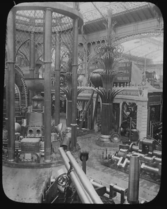 1900 PARIS AUSSTELLUNG - PAVILLON DES BERGBAUINNENRAUMS Magische Laternendia FOTO - Bild 1 von 3