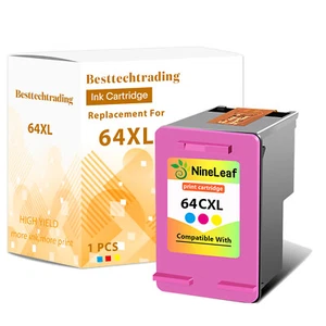 1PK 64XL Kolorowy wkład atramentowy pasuje do HP Envy Photo 7830 7855 7858 7864 6230 6220 - Zdjęcie 1 z 10