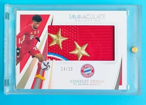 2021 Immaculate Bayern Munich Kingsley Coman Logo Patch 14/16 - Picture 1 of 2