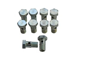10 x Hohlschraube M12x1,5, Stahl verzinkt - Bild 1 von 1