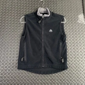 Nike ACG Thermal Layer Black Full Zip Up Vest Youth Size Medium Athletic Wear - Picture 1 of 8