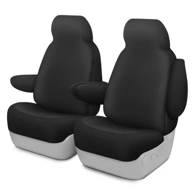 For Buick Lucerne 06-11 Dash Designs Kingston 1st Row Black Custom Seat Covers - Image 1 of 4