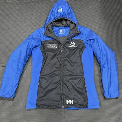 Helly Hansen Jacket Womens Large Blue Black Mammoth RECCO Hooded PrimaLoft Coat - Image 1 of 4