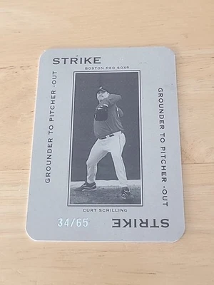 Curt Schilling 2005 Donruss Playoff Throwback #PG-21 Polo Grounds 18/65 $$$ - Image 1 of 2