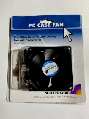 StarTech FAN8X25TX3L 80x25mm Ball Bearing Quiet Computer Case Fan w/ TX3 - Image 1 of 2