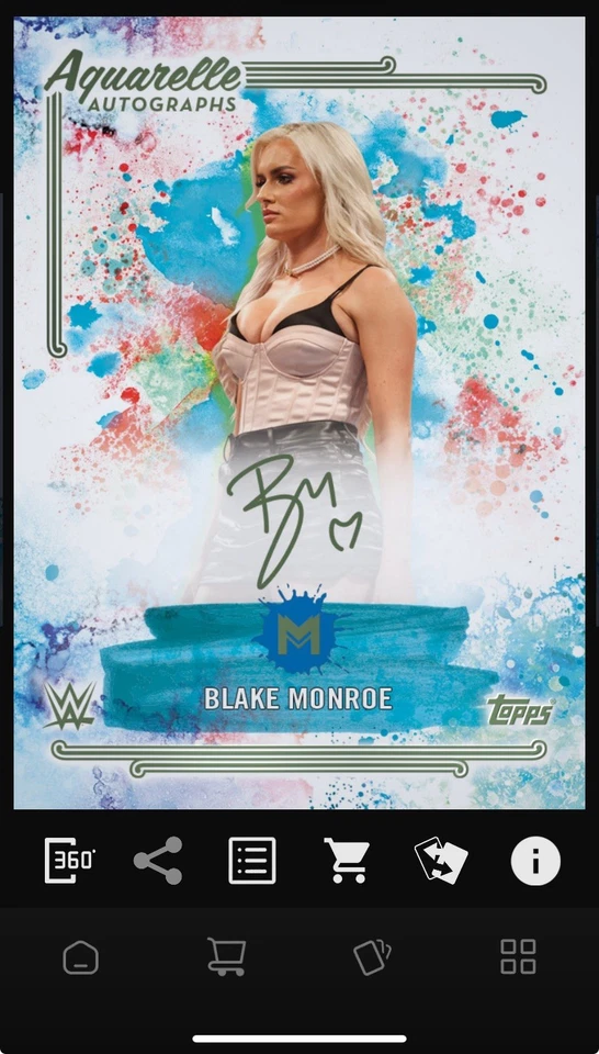 Topps WWE Slam Motif Blake Monroe Iconic  - Image 1 of 1