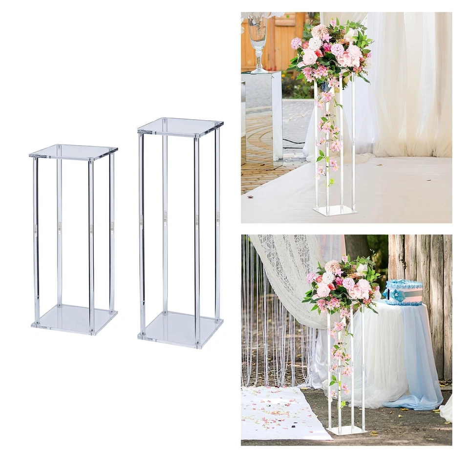 Acrylic Vase Wedding Centerpieces Flower Arrangement Stand Tall Flower Vases for - Image 1 of 1