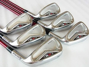 TaylorMade R9 Forged Iron Set 6pcs 5-PW Fujikura Motore 60 Carbon Flex R - Picture 1 of 9