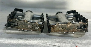 Vintage Shimano Deore DX PD-M650 bike pedals mtb mountain xc road race flat xt - Picture 1 of 8
