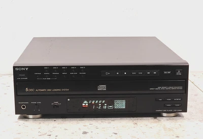 SONY CDP-C352M Hi-Fi 5 disc multi changer compact disc CD player JAPAN - Image 1 of 4
