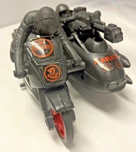Vintage NINJA Samurai Rider Bike Karate Cycle Motorcycle Action Figure Side Car - Picture 1 of 13
