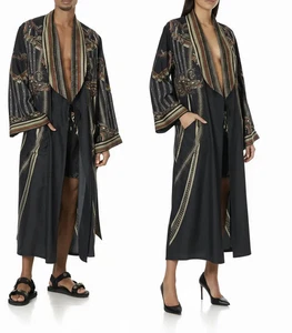 NEW $849 CAMILLA BELLE OF THE BAROQUE LONG LINE ROBE L/XL UNISEX - Picture 1 of 8
