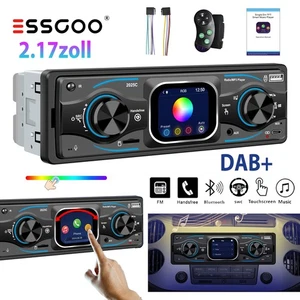 Radio Coche Bluetooth BT 6.0 Manos Libres 7 Colores 1DIN 2.2 Pulgadas USB SD Aux 1din DAB - Imagen 1 de 16