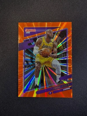 2021-22 Panini Donruss LeBron James Orange Laser #12 Los Angeles Lakers - Image 1 of 2