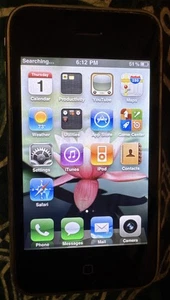 Apple iPhone 3GS 8GB Black (AT&T) A1303 (GSM) Good Used Fast Ship Crack!! - Picture 1 of 4