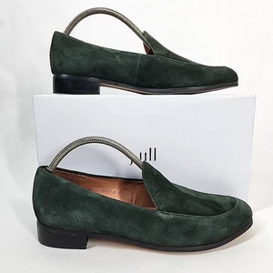 J Jill Gabrielle Suede Leather Loafers Women 9.5 Boxwood Green Flats New In Box - Picture 1 of 13