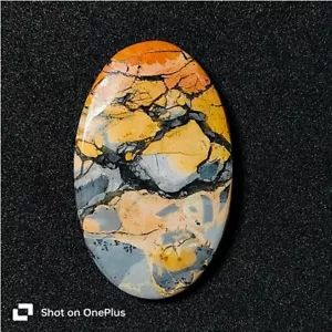 Piedra preciosa suelta cabujón de jaspe maligano natural para joyería 52 quilates ME-10033 - Imagen 1 de 4