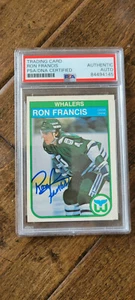 1982-83 OPC SIGNED AUTO ROOKIE CARD RON FRANCIS WHALERS PENGUINS HOF PSA DNA 123 - Picture 1 of 1