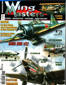WING MASTERS No.26 CURTISS P-6E_WW2 A6M ZERO_AVG_L-1649_P-38J/L_Ki.43 IJAAF_Mc.2 - Picture 1 of 3