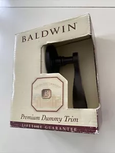 BALDWIN 94455.402 PREMIUM INTERIOR DUMMY TRIM LATCH oil rubbed bronze - Bild 1 von 6