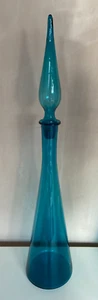 GROSSER Empoli Blue Genie Flaschenverschluss 63 cm italienisch Vintage 70er Jahre - Bild 1 von 3
