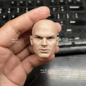 1/6 Kopf Skulptur Hitman At Killer 47 männliche Glatze passt 12" Actionfigur Körper Puppe - Bild 1 von 6