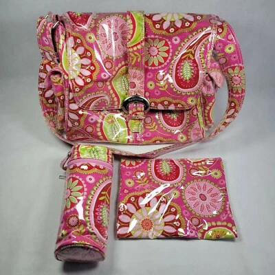 Kalencom Laminated Buckle Diaper Bag W/ Safety Bag & Bottle Carrier  - Image 1 of 4
