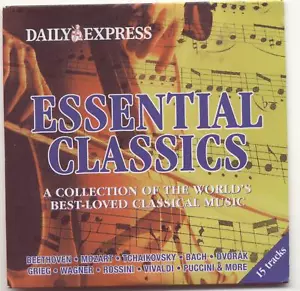 ESSENTIAL CLASSICS: 15 TRACK PROMO CD - DVORAK BACH FAURÉ ROSSINI GRIEG PUCCINI - Picture 1 of 2