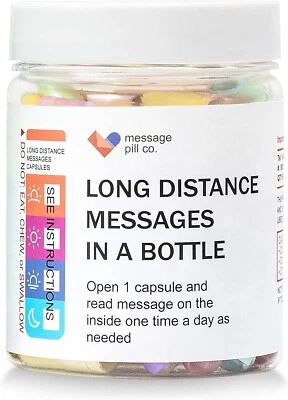 Long Distance Relationships Gifts Messages in a Bottle Gift Boyfriend Girlfriend - Image 1 of 4
