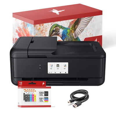 Canon PIXMA TS9550a Multifunktionsdrucker A3 mit 5 kompatiblen realink Tinten - Bild 1 von 4