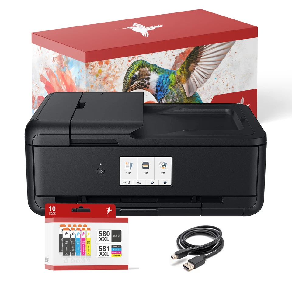 Canon PIXMA TS9550a Multifunktionsdrucker A3 mit 5 kompatiblen realink Tinten - Bild 1 von 4