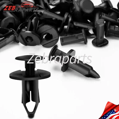 100x 8mm Fender Clips Body Rivets Push Pin for ATV HONDA TRX300EX 450R Rancher - Image 1 of 4