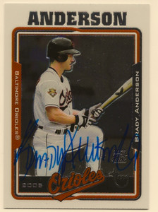 2005 Topps #TA-BA Brady Anderson Auto ORIOLES