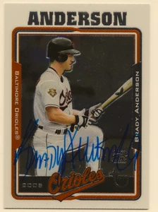 2005 Topps #TA-BA Brady Anderson Auto ORIOLES - Picture 1 of 2