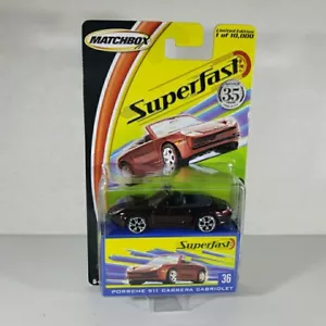 2005 Matchbox Superfast #36 Porsche 911 Cabriolet Green Limited Edition - Picture 1 of 4