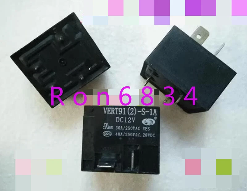 3pcs new VERT91(2)-S-1A DC12V relay 30A 4 pin - Image 1 of 1