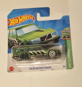 Hot Wheels Volvo 240 Drift Wagon lime green 2023 HW Slammed 4/5 Short Card OVP - Bild 1 von 2