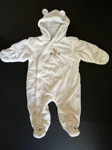 Disney WINNIE-THE-POOH Full Zip Fleece Body Suit Hands & Feet Covers 9 Months - Picture 1 of 8